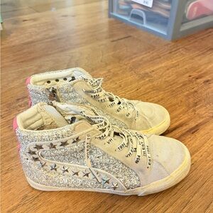 Vintage Havana Glitter High-Top Sneakers